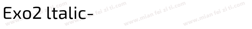 Exo2 ltalic字体转换